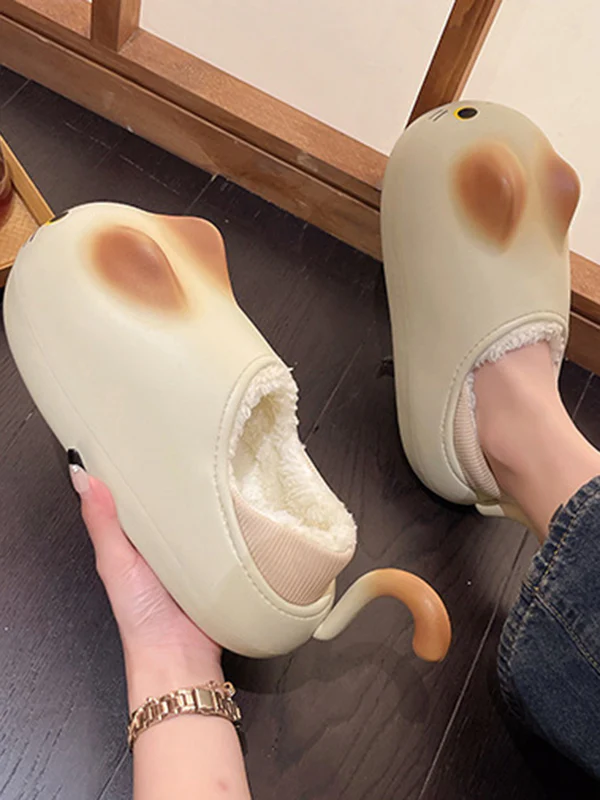 Round-Toe Split-Joint Platform Shoes Slippers - Image 6