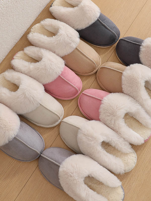 Round-Toe Split-Joint Slippers - Image 11