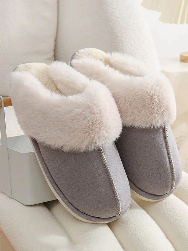 Round-Toe Split-Joint Slippers - Image 7