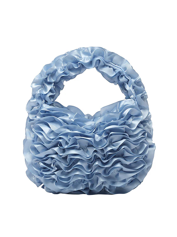 Ruffled Solid Color Mini Bags - Image 15