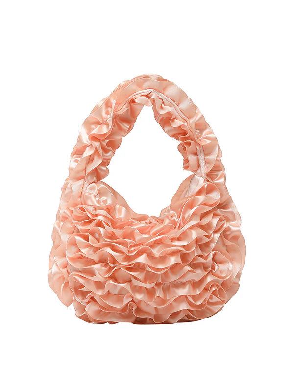 Ruffled Solid Color Mini Bags - Image 16