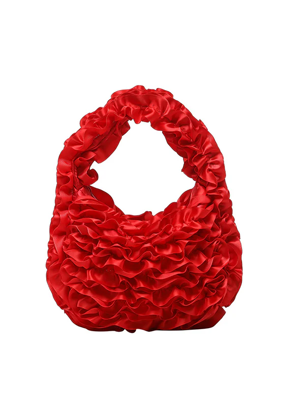 Ruffled Solid Color Mini Bags - Image 18