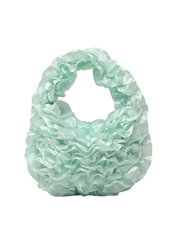 Ruffled Solid Color Mini Bags - Image 19