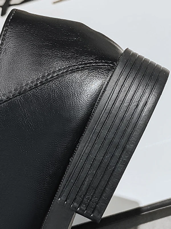 Shallow Cut Square-Toe Loafers - Image 15