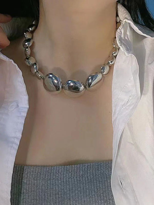 Shiny Solid Color Necklaces Accessories - Image 2