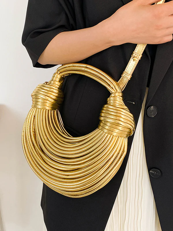 Shiny Solid Color Split-Joint Bags Bags Accessories Crossbody Bags - Image 10