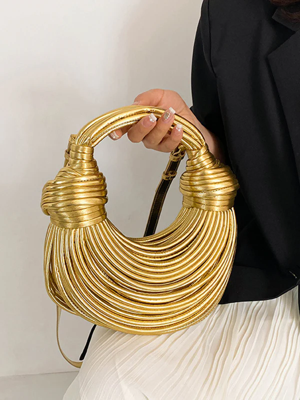 Shiny Solid Color Split-Joint Bags Bags Accessories Crossbody Bags - Image 12