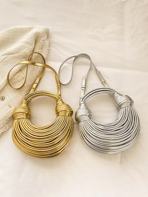 Shiny Solid Color Split-Joint Bags Bags Accessories Crossbody Bags - Image 14