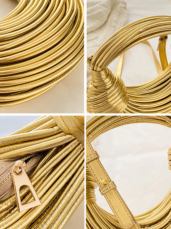 Shiny Solid Color Split-Joint Bags Bags Accessories Crossbody Bags - Image 16