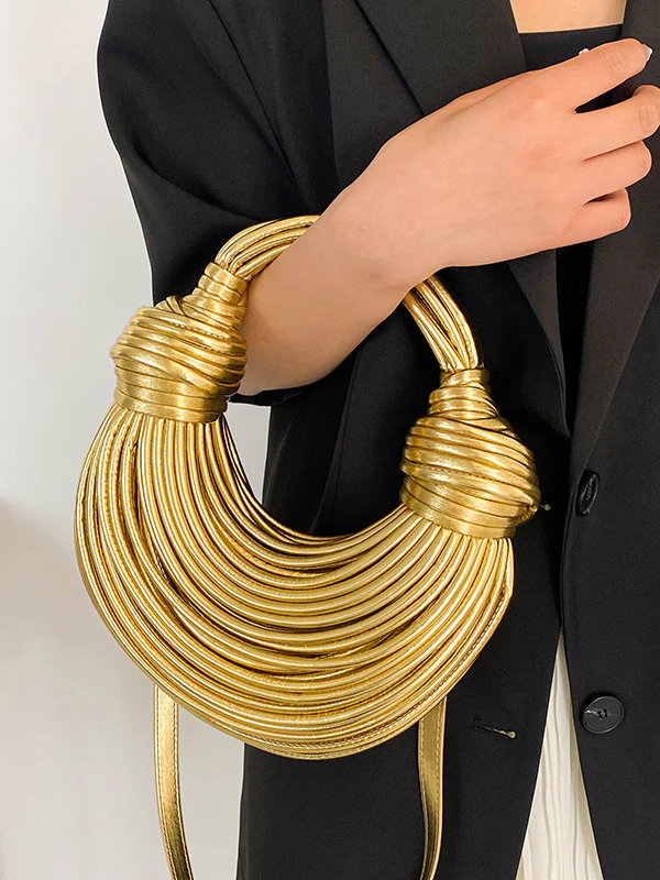 Shiny Solid Color Split-Joint Bags Bags Accessories Crossbody Bags - Image 9