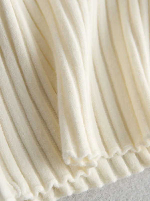 Short Sleeves Skinny Solid Color Boat Neck Knitwear Pullovers Sweater - Image 18