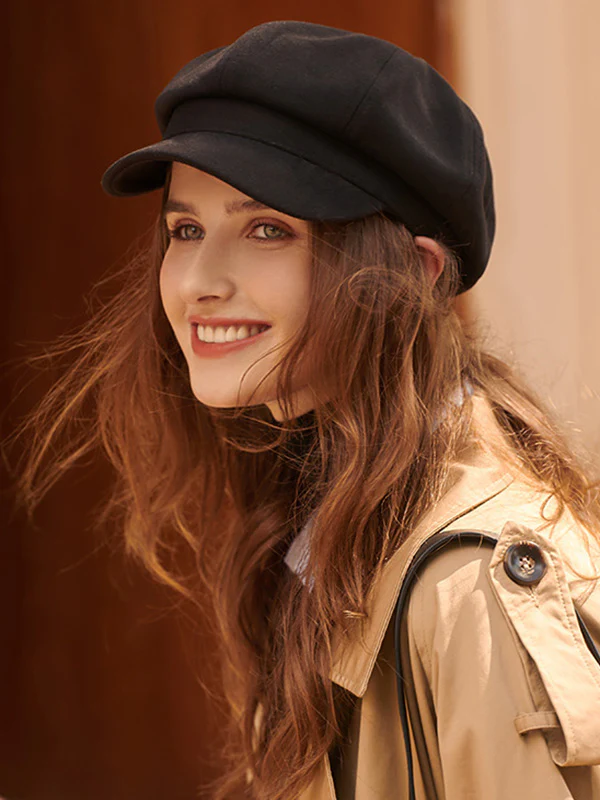 Simple 4 Colors Beret Hat - Image 3