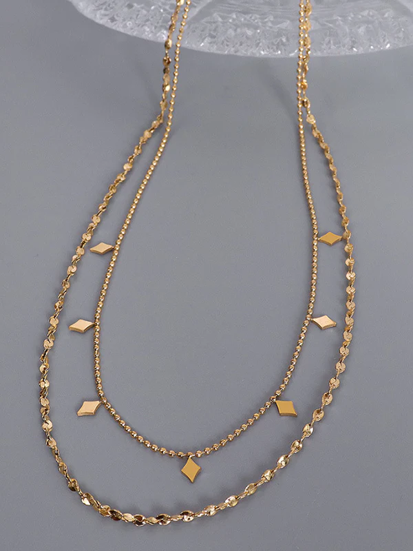 Simple Alloy Geometric Necklaces Accessories - Image 6