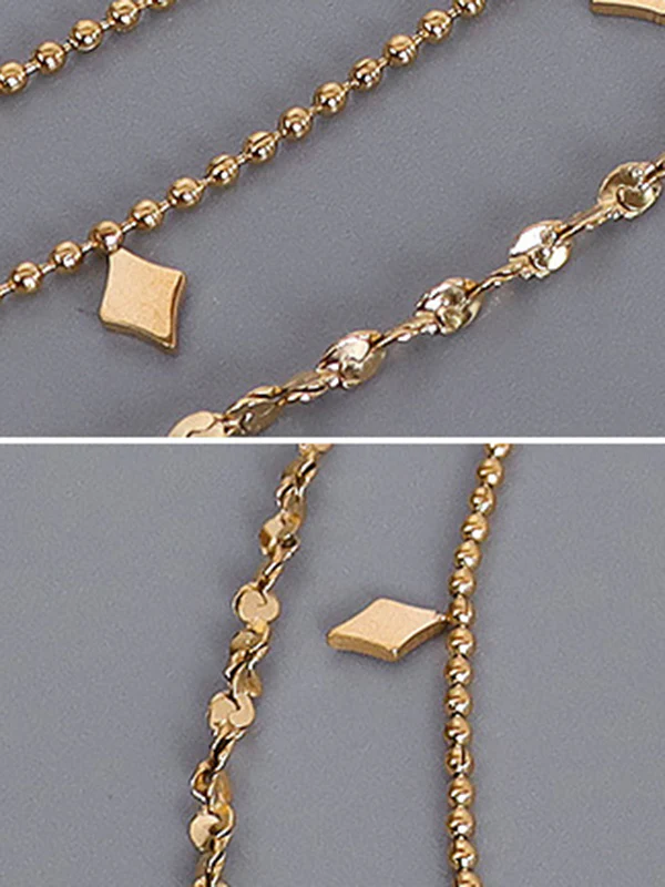 Simple Alloy Geometric Necklaces Accessories - Image 8