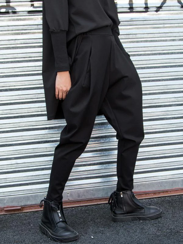 Simple Black Harem Pants - Image 2