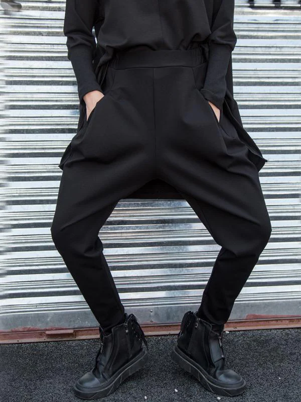 Simple Black Harem Pants - Image 3