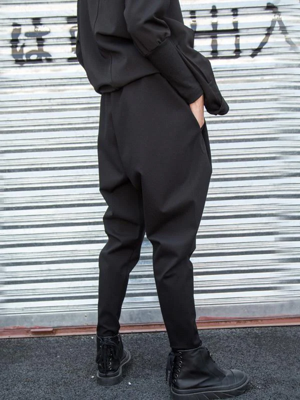 Simple Black Harem Pants - Image 4