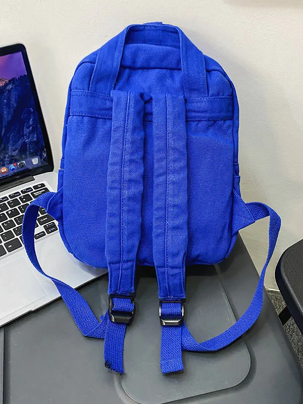 Simple Casual 5 Colors Canvas Backpack - Image 10