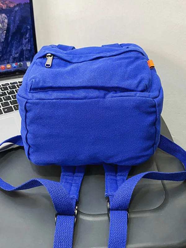 Simple Casual 5 Colors Canvas Backpack - Image 11