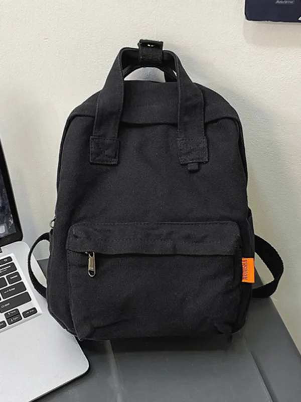 Simple Casual 5 Colors Canvas Backpack - Image 13