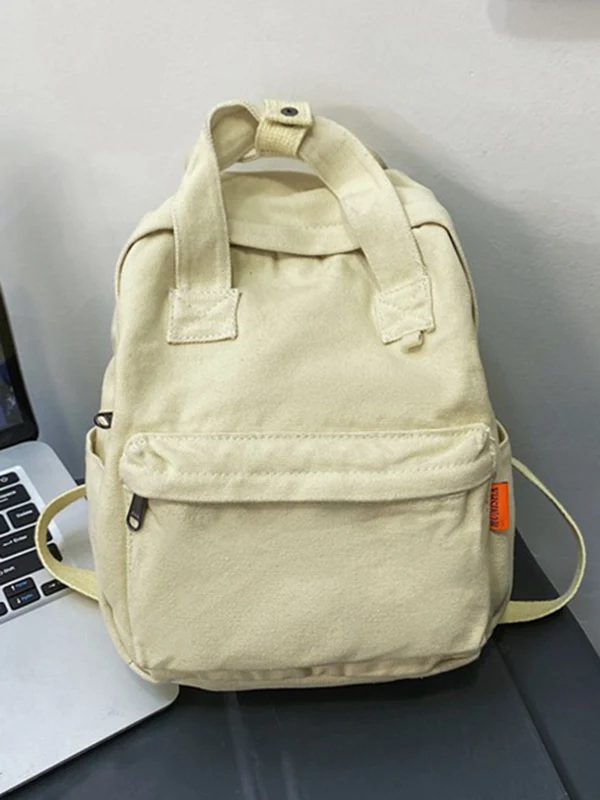 Simple Casual 5 Colors Canvas Backpack - Image 14