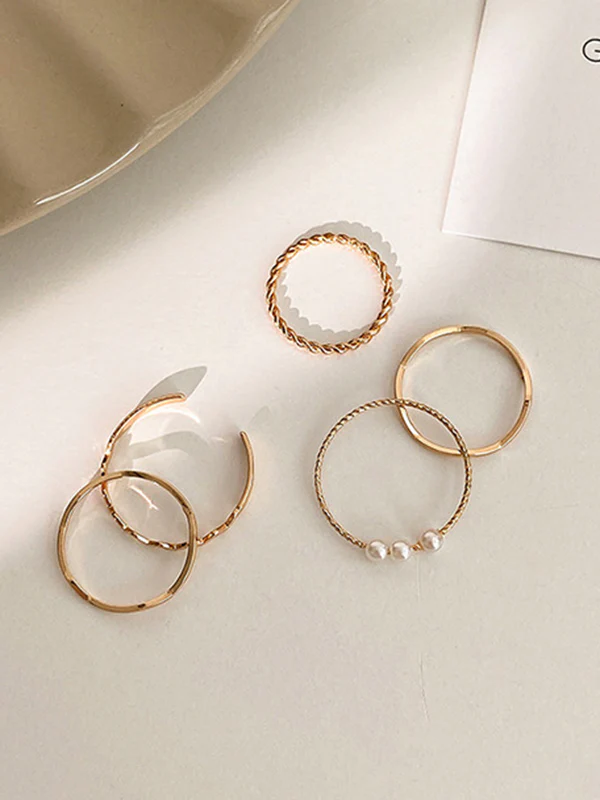 Simple Casual Chic Geometric Rings - Image 8