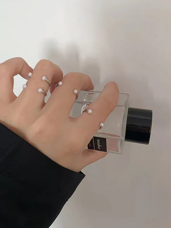 Simple Casual Chic Normcore Beads Ring - Image 2
