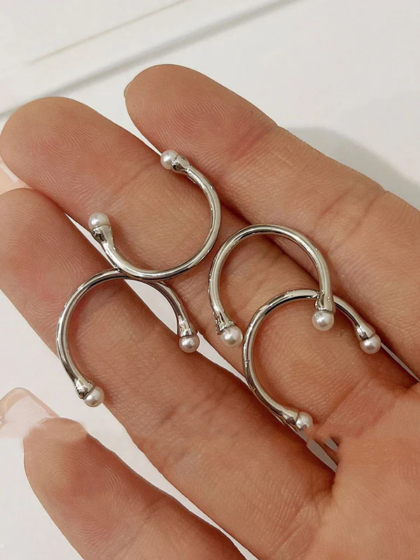 Simple Casual Chic Normcore Beads Ring - Image 4