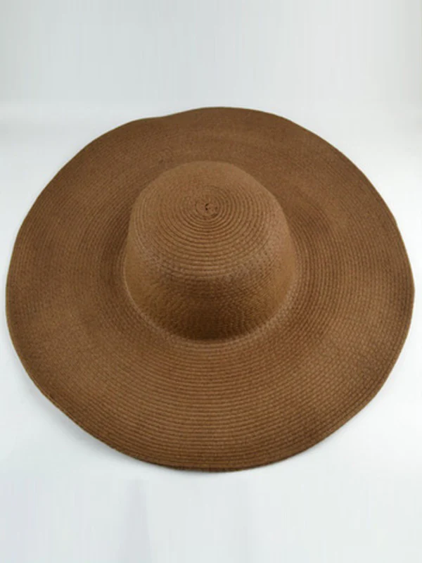 Simple Casual Vacation 10 Colors Wide Brim Hat - Image 10