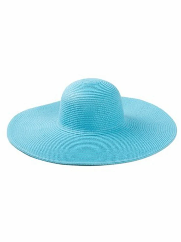 Simple Casual Vacation 10 Colors Wide Brim Hat - Image 6