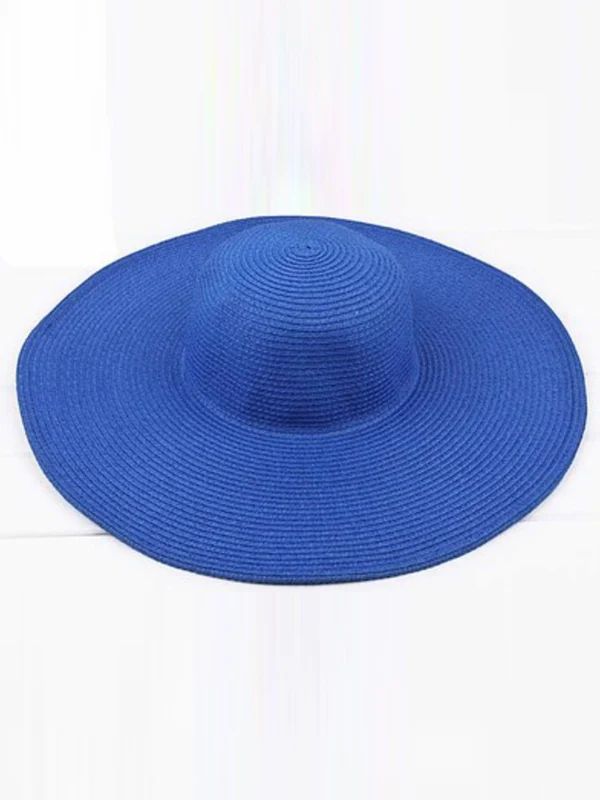 Simple Casual Vacation 10 Colors Wide Brim Hat - Image 7