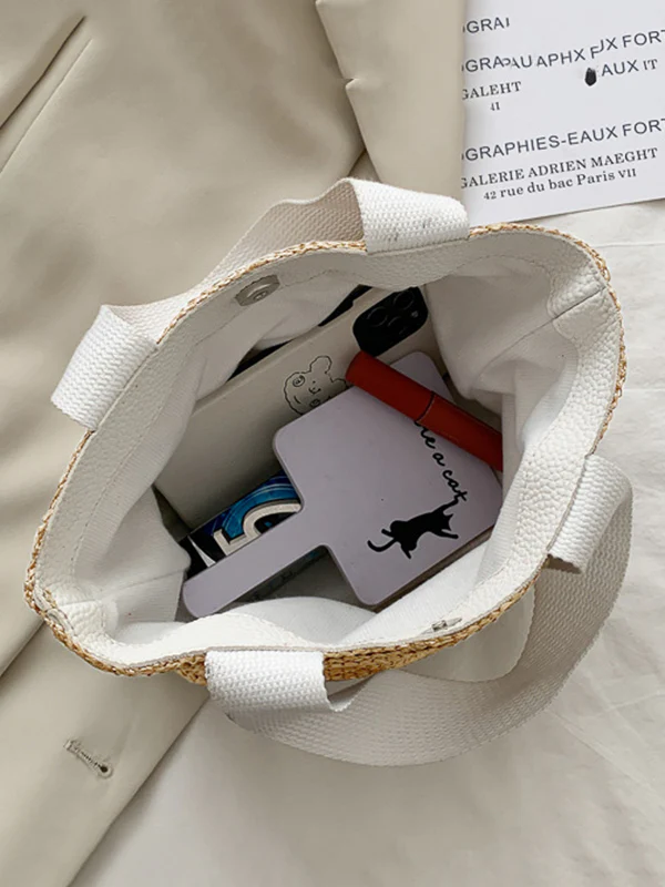 Simple Casual Vacation Weave Bag - Image 10