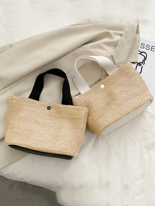 Simple Casual Vacation Weave Bag - Image 7
