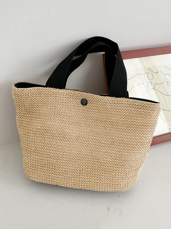 Simple Casual Vacation Weave Bag - Image 8