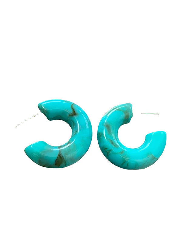 Simple Chic 10 Colors Acrylic Geometric Earrings - Image 12