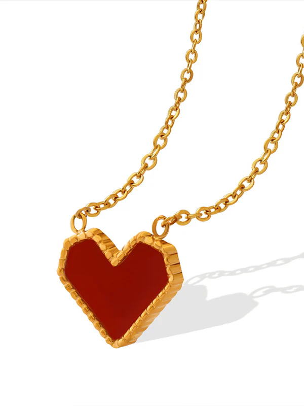 Simple  Geometric Heart Shape Necklaces Accessories - Image 9