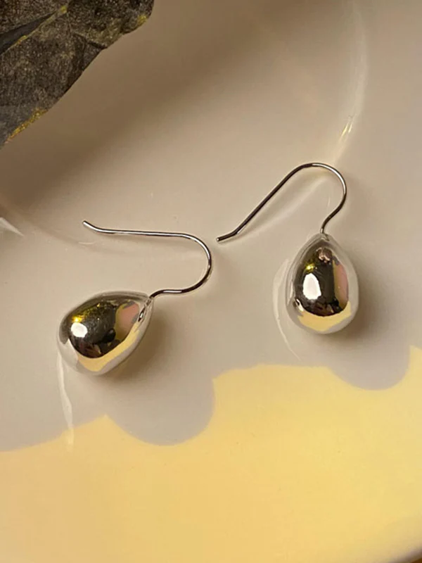 Simple Geometric Waterdrop Shape Earrings Accessories - Image 5