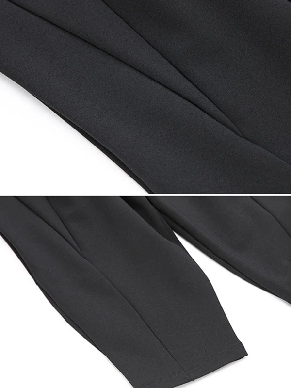 Simple Harem Pants Loose Elasticity Solid Color Casual Pants Bottoms - Image 11