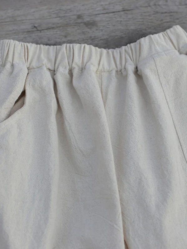 Simple High Waisted Solid Color Wide Leg Pants - Image 30