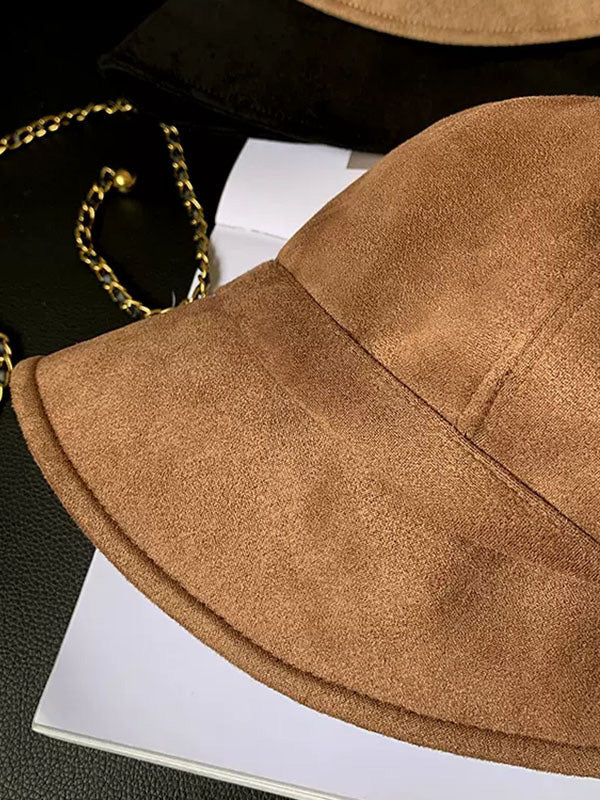 Simple Keep Warm Solid Color Fisherman Hat - Image 8