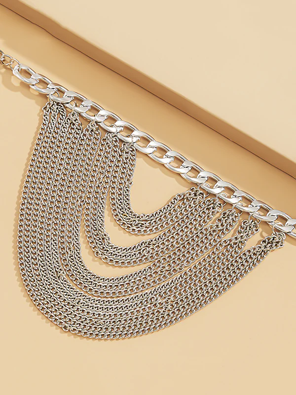Simple Multi-Layered Tassels Chains Anklets - Image 8