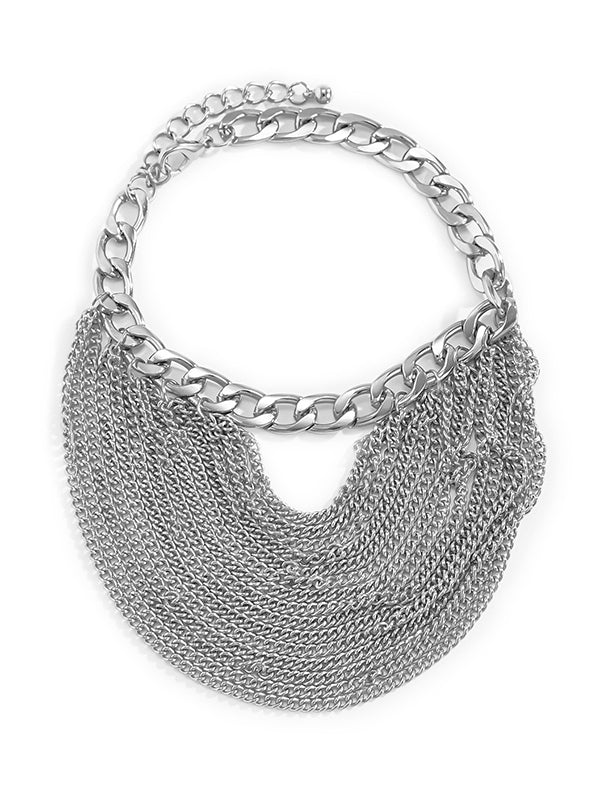 Simple Multi-Layered Tassels Chains Anklets - Image 9