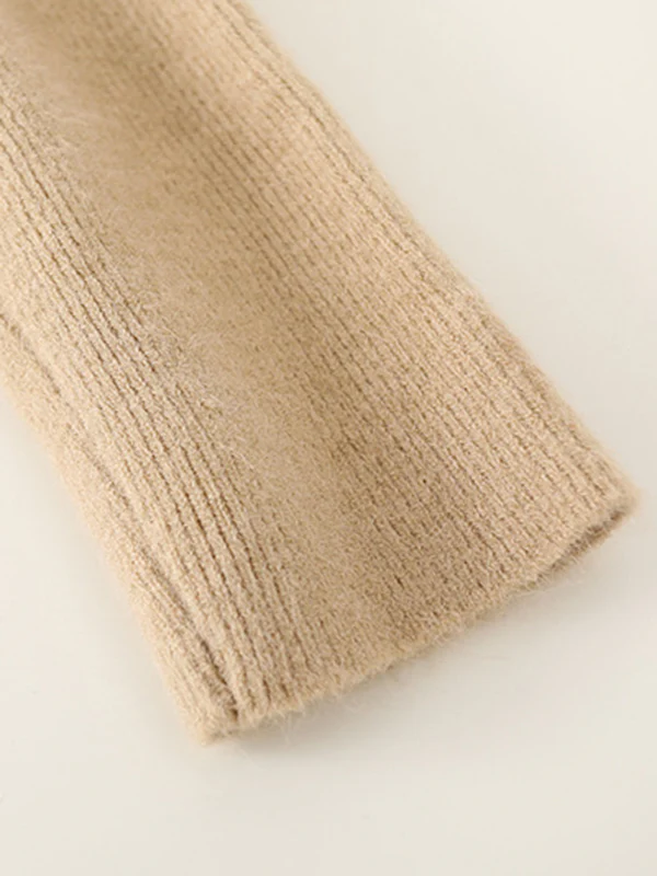 Simple Skinny Long Sleeves Solid Color High-Neck Pullovers - Image 14