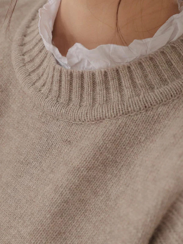 Simple Sleeveless Loose Buttoned Solid Color Round-Neck Sweater Vest Outerwear - Image 10