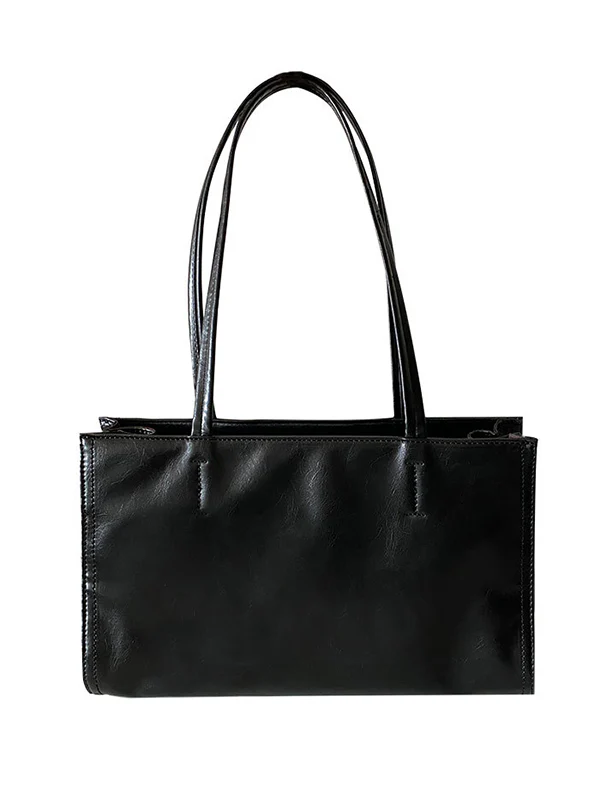 Simple Solid Color PU Bags Accessories - Image 8