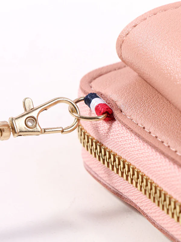 Simple Solid Color PU Sling Bag Shoulder Bag - Image 19
