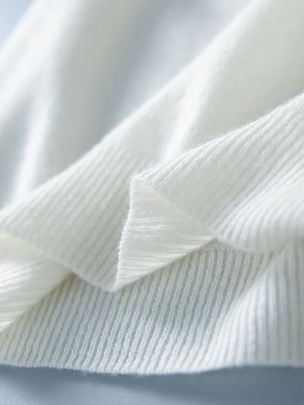 Simple Solid Color Round-Neck Short Sleeves Sweater - Image 18