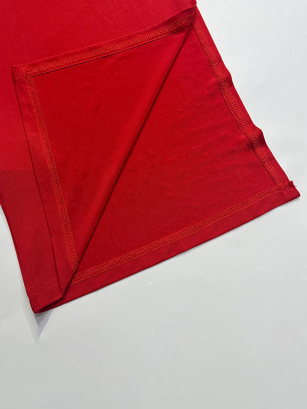 Skinny Sleeveless Asymmetric Solid Color Split-Side Square-Neck Tank Top - Image 12