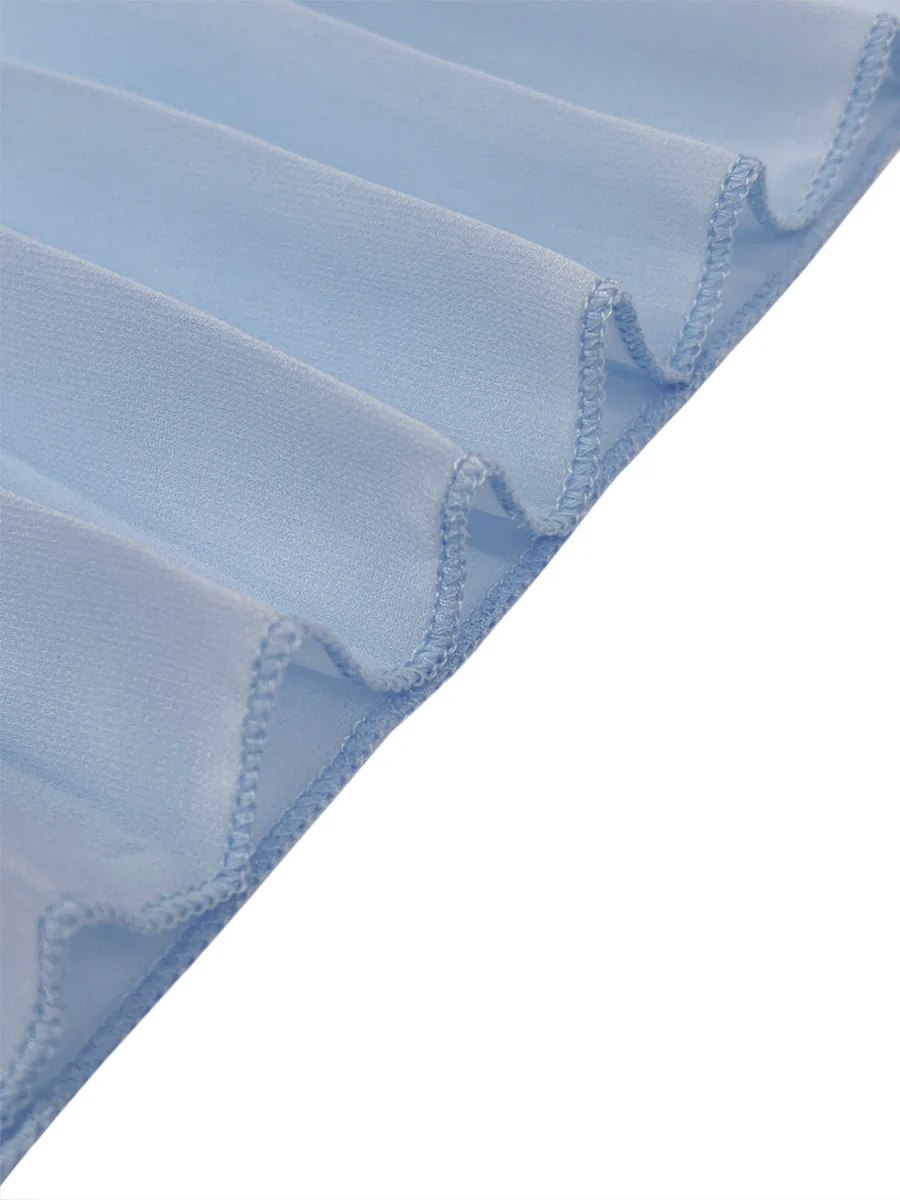 Sleeveless Gauze Pleated Solid Color Split-Joint Boat Neck Evening Dresses Maxi Dresses - Image 14