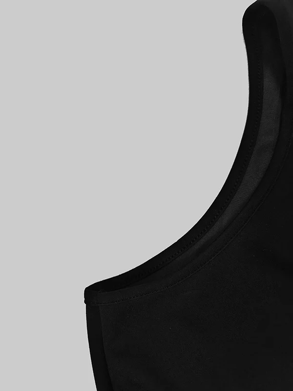 Sleeveless Hollow Pleated Split-Joint Round-neck Maxi Dresses - Image 10